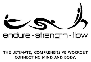 ENDURE-STRENGTH-FLOW THE ULTIMATE, COMPREHENSIVE WORKOUT CONNECTING MIND AND BODY. logo