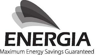 ENERGIA MAXIMUM ENERGY SAVINGS GUARANTEED logo