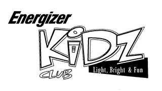 ENERGIZER KIDZ CLUB LIGHT, BRIGHT & FUN logo