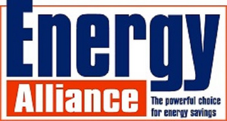 ENERGY ALLIANCE THE POWERFUL CHOICE FOR ENERGY SAVINGS logo