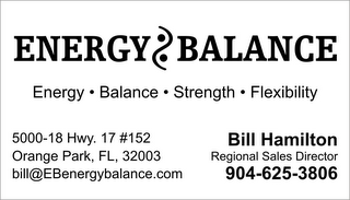 ENERGY BALANCE ENERGY BALANCE STRENTH FLEXIBILITY logo