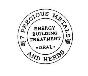 ENERGY BUILDING TREATMENT ORAL 7 PRECIOUS METALS AND HERBS KS logo