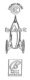 ENERGY DRINK E BLAST B BALLY TOTAL FITNESS logo