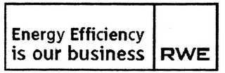 ENERGY EFFICIENCY IS OUR BUSINESS RWE logo