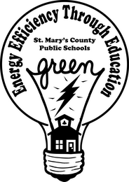 ENERGY EFFICIENCY THROUGH EDUCATION ST. MARY'S COUNTY PUBLIC SCHOOLS GREEN logo