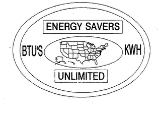 ENERGY SAVERS BTU'S KWH UNLIMITED logo