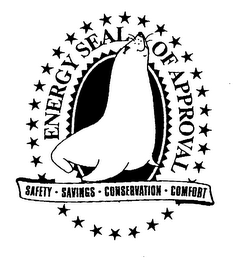 ENERGY SEAL OF APPROVAL SAFETY SAVINGS CONSERVATION COMFORT logo