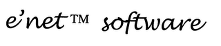E'NET SOFTWARE logo