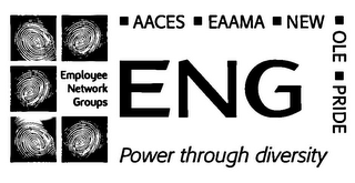 ENG EMPLOYEE NETWORK GROUPS POWER THROUGH DIVERSITY AACES EAAMA NEW OLE PRIDE logo