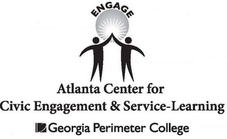 ENGAGE ATLANTA CENTER FOR CIVIC ENGAGEMENT & SERVICE-LEARNING GEORGIA PERIMETER COLLEGE logo
