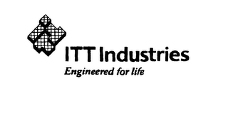 ENGINEERED FOR LIFE ITT INDUSTRIES logo
