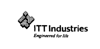 ENGINEERED FOR LIFE ITT INDUSTRIES logo