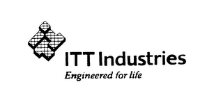 ENGINEERED FOR LIFE ITT INDUSTRIES logo