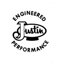 ENGINEERED JUSTIN PERFORMANCE logo