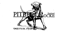 ENGLAND PITBULL LOCKE "ONCE IT'S ON, IT'S ON" logo
