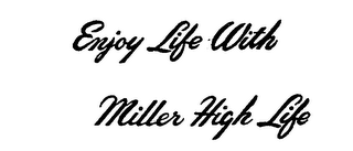ENJOY LIFE WITH MILLER HIGH LIFE logo