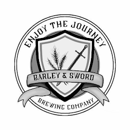 ENJOY THE JOURNEY BARLEY & SWORD BREWING COMPANY logo