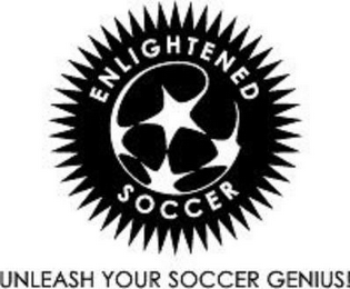 ENLIGHTENED SOCCER UNLEASH YOUR SOCCER GENIUS! logo