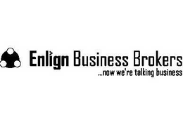 ENLIGN BUSINESS BROKERS ...NOW WE'RE TALKING BUSINESS logo