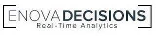 ENOVADECISIONS REAL-TIME ANALYTICS logo