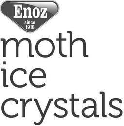 ENOZ SINCE 1918 MOTH ICE CRYSTALS logo
