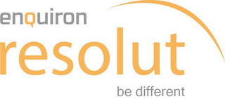 ENQUIRON RESOLUT BE DIFFERENT logo
