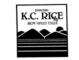 ENRICHED K.C. RICE MOV NPLEJ TXUA logo