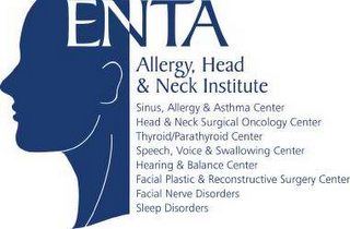 ENTA ALLERGY, HEAD & NECK INSTITUTE SINUS, ALLERGY & ASTHMA CENTER HEAD & NECK SURGICAL ONCOLOGY CENTER THYROID/PARATHYROID CENTER SPEECH, VOICE & SWALLOWING CENTER HEARING & BALANCE CENTER FACIAL PLASTIC & RECONSTRUCTIVE SURGERY CENTER FACIAL NERVE DISORDERS SLEEP DISORDERS logo
