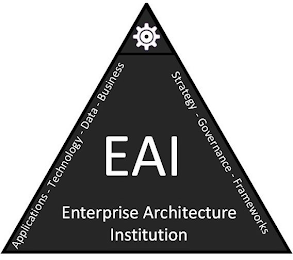 ENTERPRISE ARCHITECTURE INSTITUTION EAI APPLICATIONS - TECHNOLOGY - DATA - BUSINESS STRATEGY - GOVERNANCE - FRAMEWORKS logo