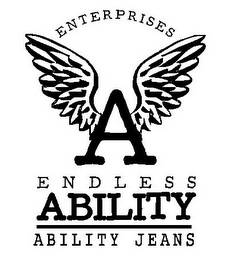 ENTERPRISES A ENDLESS ABILITY ABILITY JEANS logo