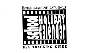 ENTERTAINMENT DATA, INC.'S SCHOOL HOLIDAY CALENDAR USA TRACKING GUIDE logo