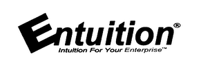 ENTUITION INTUITION FOR YOUR ENTERPRISE logo