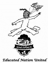 ENU BRAND CLOTHING CO. EDUCATED NATION UNITED logo