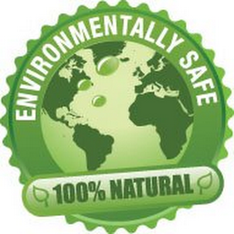 ENVIRONMENTALLY SAFE 100% NATURAL logo