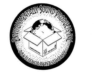 ENVIRONMENTALLY SOUND PRODUCTS, INC. DBA FLEENOR PAPER COMPANY HANDLE WITH CARE THIS SIDE UP ESP logo