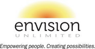 ENVISION UNLIMITED EMPOWERING PEOPLE. CREATING POSSIBILITIES. logo