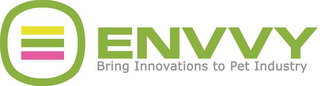 ENVVY BRING INNOVATIONS TO PET INDUSTRY logo