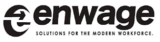 ENWAGE SOLUTIONS FOR THE MODERN WORKFORCE. logo