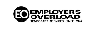 EO EMPLOYERS OVERLOAD TEMPORARY SERVICES SINCE 1947 logo