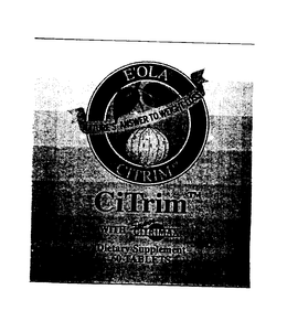 E'OLA NATURE'S ANSWER TO WEIGHT LOSS! CITRIM WITH SUPER CITRIMAX DIETARY SUPPLEMENT 60 TABLETS logo