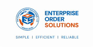 EOS ENTERPRISE ORDER SOLUTIONS, LLC -SINCE 2015- SIMPLE EFFICIENT RELIABLE logo