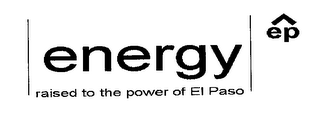EP ENERGY RAISED TO THE POWER OF EL PASO logo