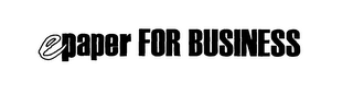 EPAPER FOR BUSINESS logo