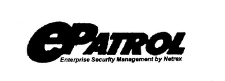 EPATROL ENTERPRISE SECURITY MANAGEMENT BY NETREX logo