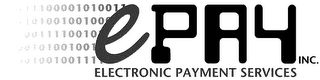 EPAY, INC ELECTRONIC PAYMENT SERVICES logo