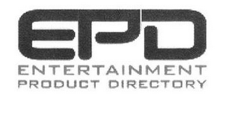 EPD ENTERTAINMENT PRODUCT DIRECTORY logo