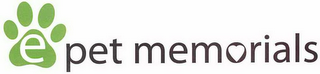 EPET MEMORIALS logo