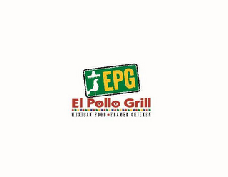 EPG EL POLLO GRILL MEXICAN FOOD FLAMED CHICKEN logo
