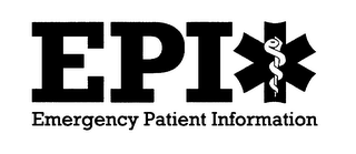EPI EMERGENCY PATIENT INFORMATION logo