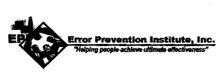 EPI ERROR PREVENTION INSTITUTE, INC. "HELPING PEOPLE ACHIEVE ULTIMATE EFFECTIVENESS" logo